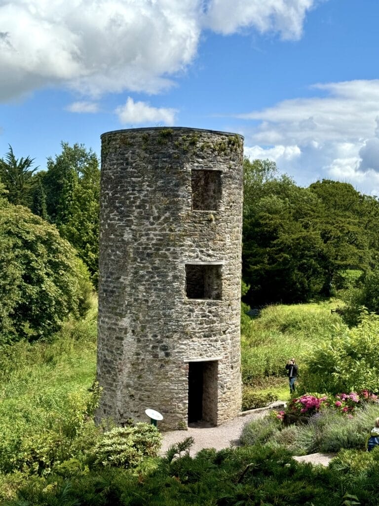 the lookout tower, which was part of a curta