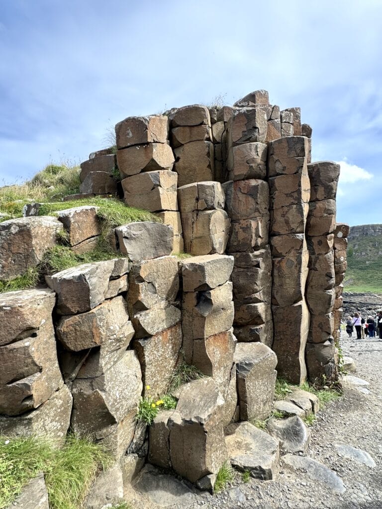 tall hexagonal stones